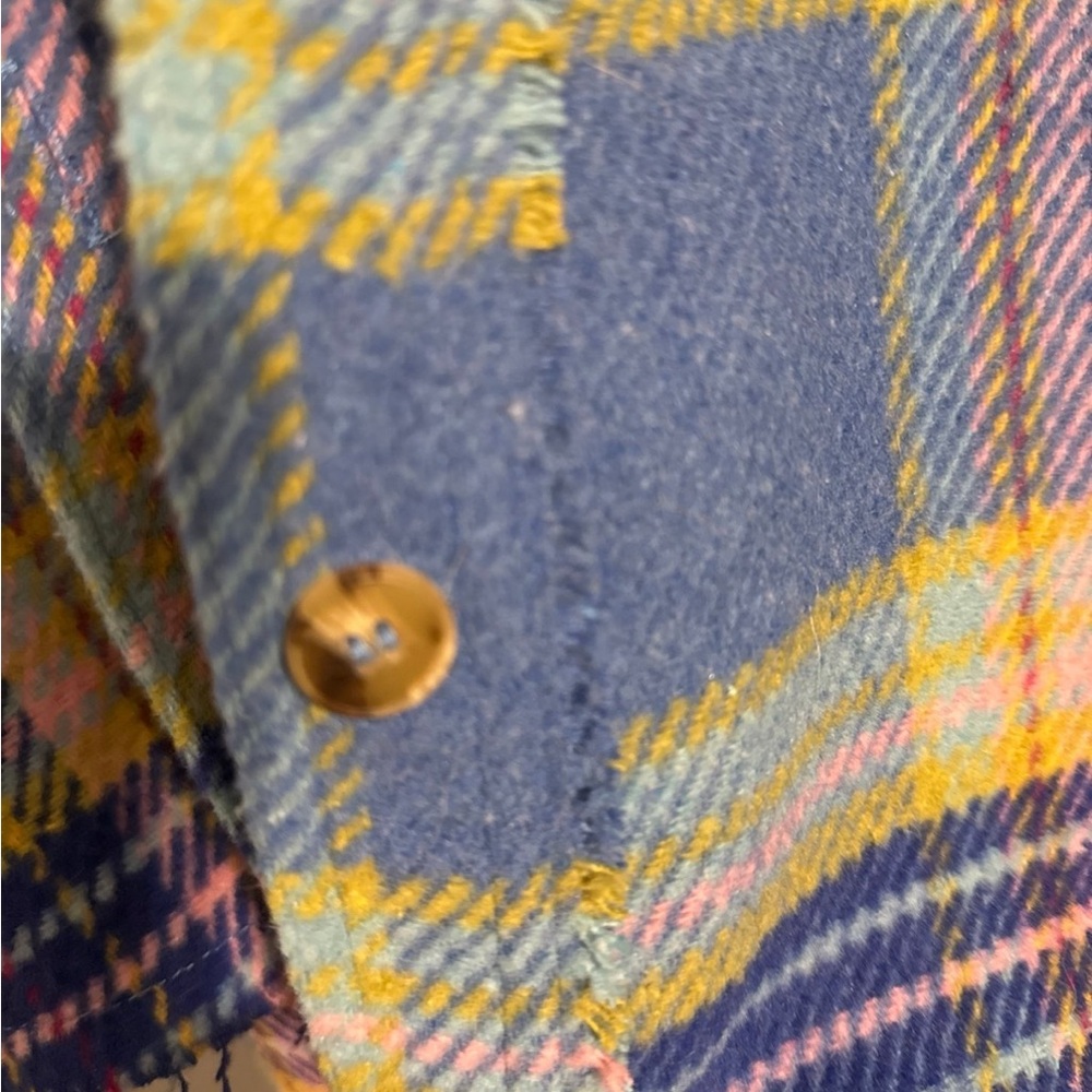 DAVI & DANI Blue Plaid Shacket - Picture 6 of 6